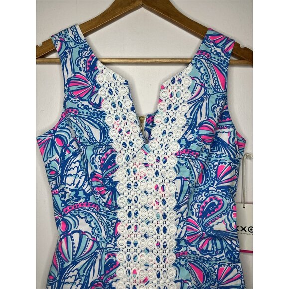 Lilly Pulitzer x Target Blue Shift Dress Women's Size 4 New FLAWED READ - Picture 2 of 12